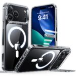 Skaidrus dėklas Apple Iphone 17 Pro ESR Classic Hybrid Kickstand MagSafe aplink telefoną