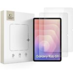 Skaidrus apsauginis ekrano stikliukas Samsung Galaxy Tab S11 11.0 TECH-PROTECT GLASS FIT 2 vnt pakuote