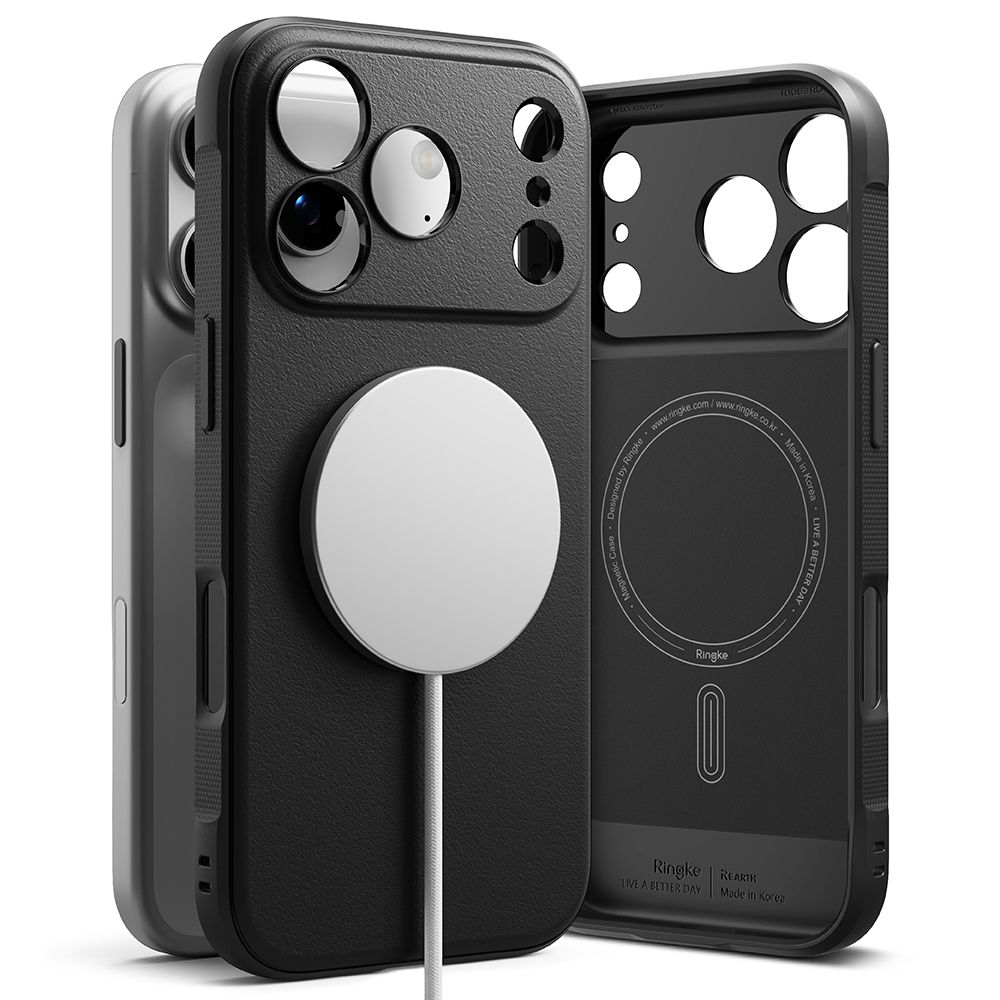 Juodas dėklas Apple Iphone 17 Pro Ringke Onyx Magnetic Magsafe Juodas dėklas Apple Iphone 17 Pro Ringke Onyx Magnetic Magsafe su magnetiniu įkrovikliu
