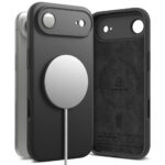 Juodas dėklas Apple Iphone 17 Air Ringke Silicone Magnetic Magsafe su magnetiniu įkrovikliu
