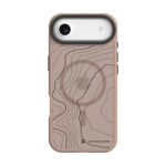 Moucha Moose dėklas Apple Iphone 17 Air Tactical MagForce Hyperstealth Sika su topografinio žemėlapio raštu