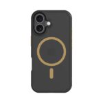 Juodas-geltonas dėklas Apple Iphone 17 su apsauga aplink kameras