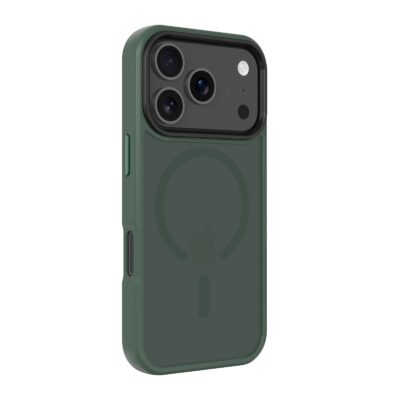Tamsiai žalias dėklas Apple Iphone 17 Pro Tactical MagForce Hyperstealth su kamera ir šviesos diodu