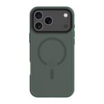 Tamsiai žalias dėklas Apple Iphone 17 Pro Max Tactical MagForce Hyperstealth matomas iš nugarėlės su trijų kamerų moduliu ir magnetinio įkrovimo žymeniu