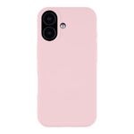 Rožinis dėklas Tactical MagForce Velvet Smoothie telefonui Apple iPhone 17, matomas dėklo galas su kamera