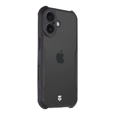 Skaidrus-juodas dekla tactical quantum stealth telefonui apple iphone 17 su apsauga kameros srityje