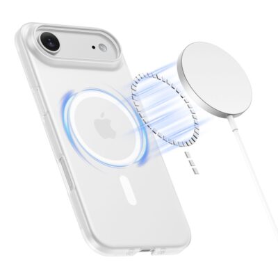 Matinis baltas dėklas Apple Iphone 17 Air Tech-Protect Magslim Magsafe su magnetiniu jungimu