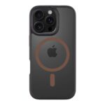 Juodas Moucha Moose dėklas Apple Iphone 16 Pro Tactical MagForce Hyperstealth 2.0mm su matiniu paviršiumi ir kameros anga