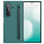 Šviesiai žalias dėklas telefonui Samsung Galaxy Z Fold 7 su pieštuko laikikliu ir kamera