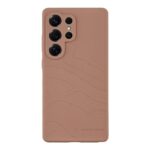 Moucha Moose dėklas telefonui Samsung Galaxy S25 Ultra Tactical Beaver rudos spalvos su reljefiniu žemėlapiu