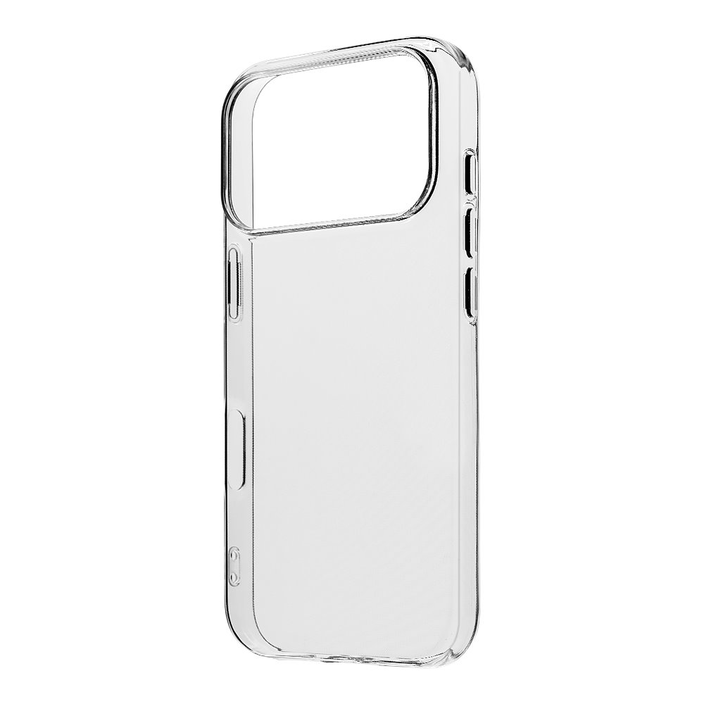 Skaidrus dėklas Apple iPhone 17 Pro OBALME TPU Skaidrus dėklas Apple iPhone 17 Pro OBALME TPU su mygtukų išpjovomis ir apsauga kameros srityje