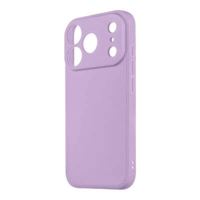 Purpurinis dėklas Apple iPhone 17 Pro OBAL ME Matte TPU su matiniu paviršiumi ir kamerų išpjovomis