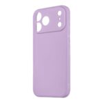 Purpurinis dėklas Apple iPhone 17 Pro Max OBALME Matte TPU su kamera pažymėtomis anga.