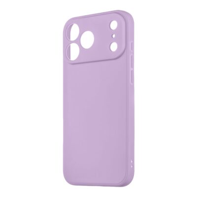 Purpurinis dėklas Apple iPhone 17 Pro Max OBALME Matte TPU su kamera pažymėtomis anga.