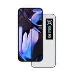 Juodas apsauginis ekrano stikliukas Google Pixel 10 Pro XL su OBAL ME logotipu