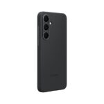 Juodas originalus dėklas Samsung Galaxy S25 FE EF-PS731CBE silikoninis dangtelis aplink kameros modulį