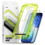 Juodas apsauginis ekrano stikliukas Apple Iphone 17 Air su žalia plastiko aplikacija Ringke Easy Slide 2-Pack