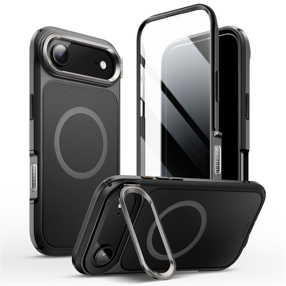 Juodas dėklas Apple Iphone 17 Air SUPCASE IBLSN ARES FLIP MAG MAGSAFE Juodas dėklas Apple Iphone 17 Air SUPCASE IBLSN ARES FLIP MAG MAGSAFE su apsauga ir metaliniu laikikliu