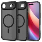 Juodas frost dėklas Apple Iphone 17 Air Spigen Ultra Hybrid Mag Magsafe su magnetine juosta