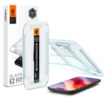 spigen skaidrus apsauginis stikliukas apple iphone 17 air glas tr ez fit 2vnt merki antis kraipymo laikikliai
