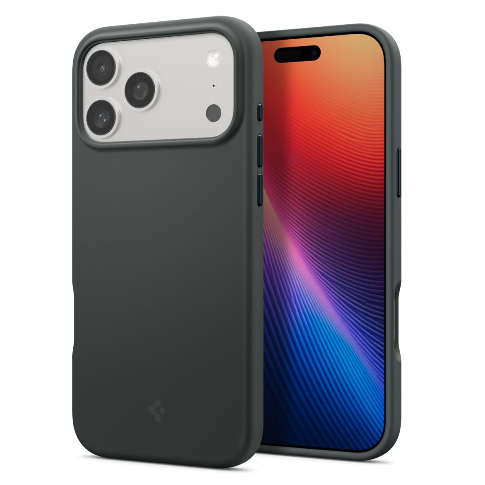 Žalias dėklas Apple Iphone 17 Pro Max Spigen Silicone Fit Magsafe Žalias silikoninis dėklas Apple iPhone 17 Pro Max su Matiniu paviršiumi