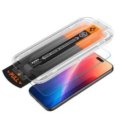 Apsauginis ekrano stikliukas Apple Iphone 16 Pro Max 17 Pro Max SPIGEN GLAS TR EZ FIT PRO su pakuote