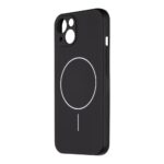 Juodas dėklas Apple Iphone 13 OBALME MagNetix Matte su apsauga kamerai ir magnetiniu žiedu