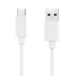 baltas laidas spigen eb6010ac essential type c cable 60w 100cm su usb ir type c jungtimis