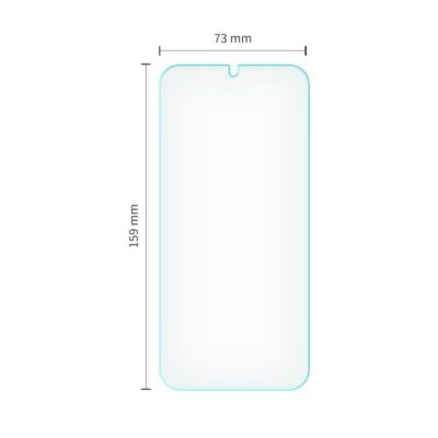 Ekrano ir kameros apsauginis stiklas Samsung Galaxy A17 4G 5G su matmenimis 159x73 mm