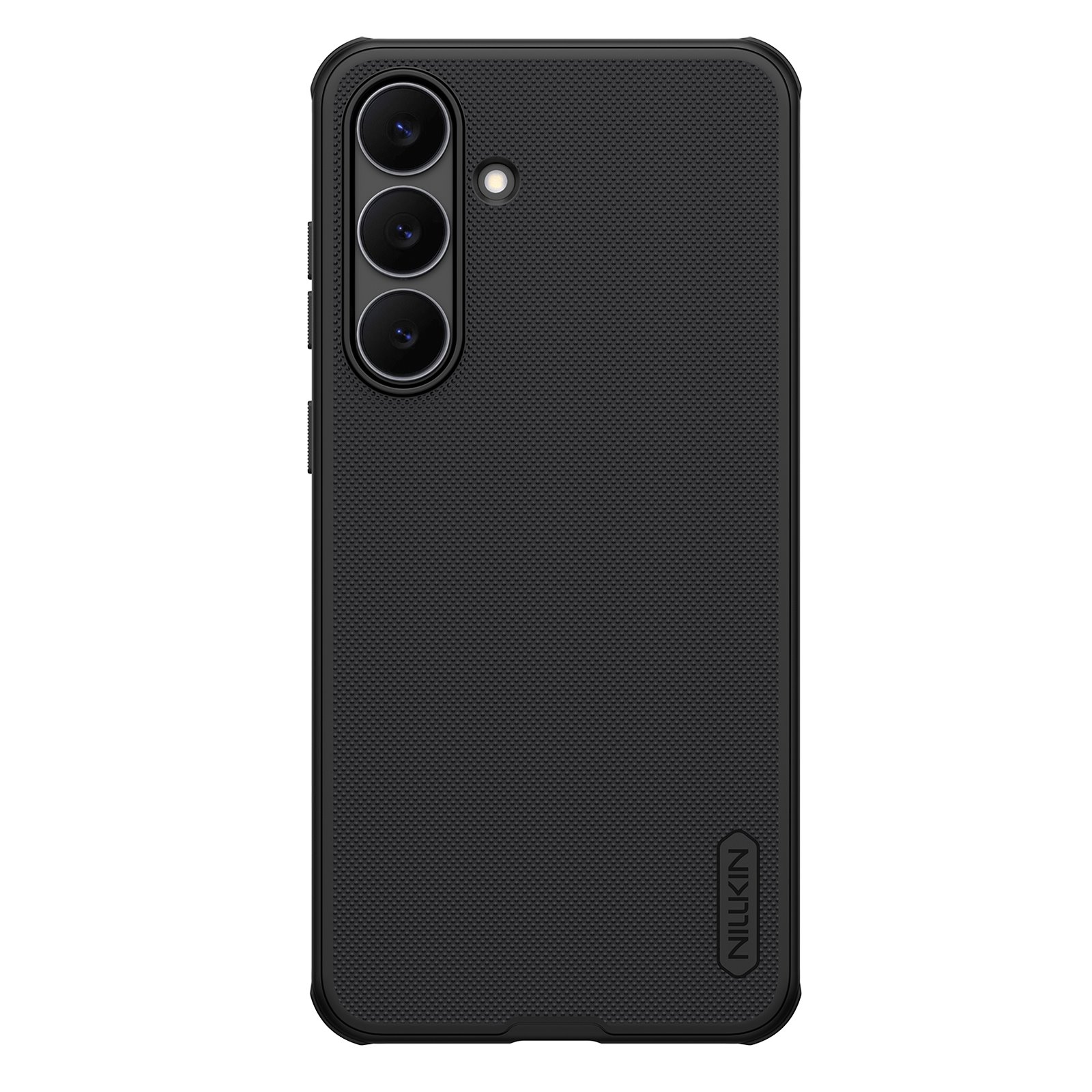 Juodas plastikinis dėklas Samsung Galaxy S25 FE Nillkin Super Frosted Shield Juodas plastikinis dėklas Samsung Galaxy S25 FE Nillkin Super Frosted Shield su smulkiai tekstūruota paviršiaus struktūra