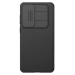 Juodas dėklas Nillkin CamShield PRO Magnetic telefonui Samsung Galaxy S25 FE su kameros apsauga