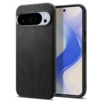 Juodas dėklas Google Pixel 10 Pro XL Spigen Liquid Air su trikampio rašto paviršiumi ir matiniu paviršiumi