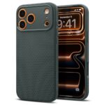 Žalias dėklas Apple Iphone 17 Pro Max Spigen Liquid Air su raštuota tekstūra ir kameros apvadais
