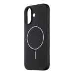 Juodas dėklas Apple Iphone 17 OBALME MagNetix Matte su balta magnetine žymė