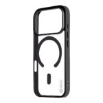 Juodas dėklas Apple Iphone 17 Pro OBALME MagNetix Outline su magnetiniu žiedu ir permatomu dizainu