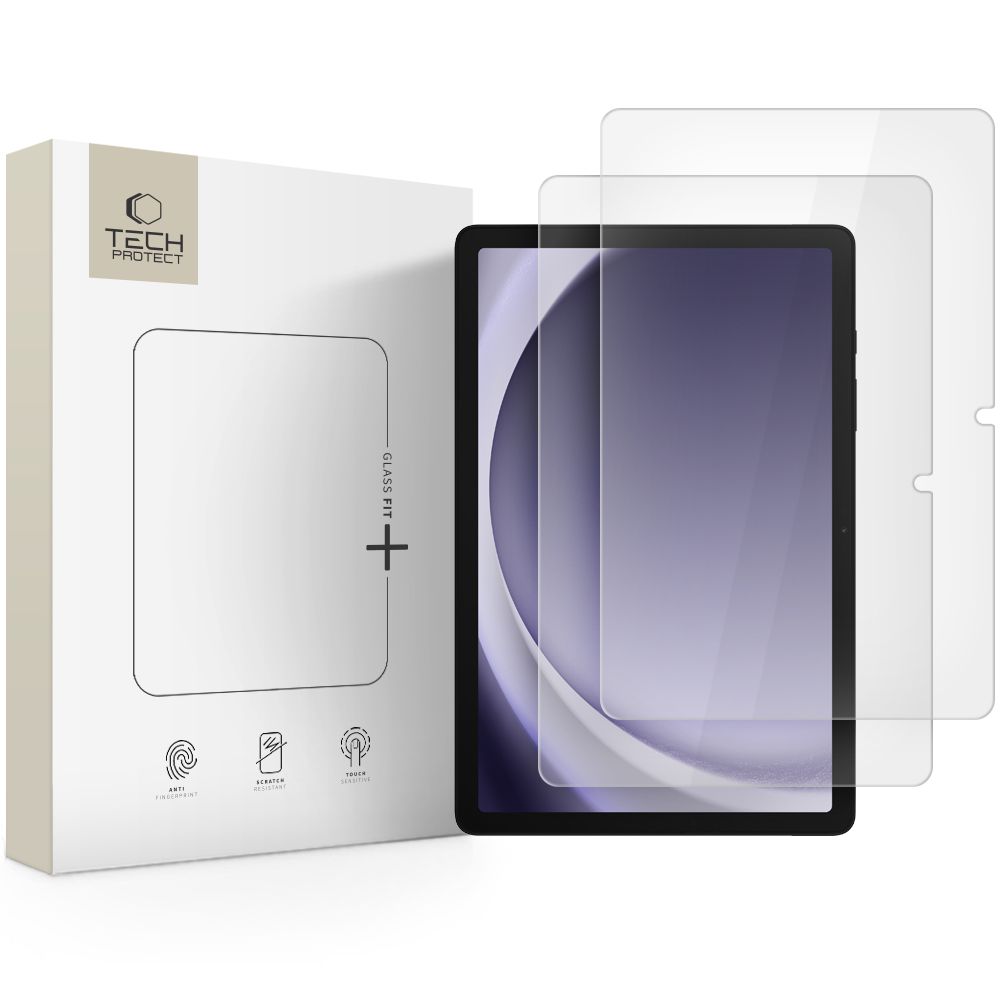 Skaidrus apsauginis ekrano stikliukas Galaxy Tab A9 Plus A11 Plus Skaidrus apsauginis ekrano stikliukas Galaxy Tab A9 Plus ir A11 Plus TECH-PROTECT GLASS FIT 2 vnt