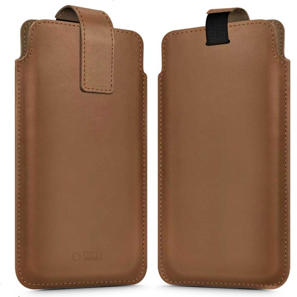 Rudas universalus dėklas TECH-PROTECT SM65 Rudas universalus dėklas skirtas telefonui TECH-PROTECT SM65 universal 6.0-6.9 colio