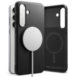Juodas dėklas Samsung Galaxy S25 FE Ringke Onyx Magnetic Magsafe su magnetiniu įkrovikliu