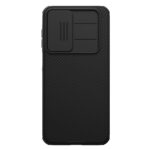 Juodas dėklas Nillkin Super Frosted PRO Magnetic telefonui Samsung Galaxy A17 5G su apsauga kamerai