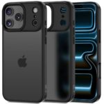 Juodas matinis dėklas Apple Iphone 17 Pro Max Tech-Protect Magmat su fotoaparato ir ekranėlio apsauga