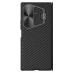 Juodas dėklas Nillkin CamShield Prop Magnetic telefonui Samsung Galaxy Z Fold 7 su magnetine objektyvo apsauga