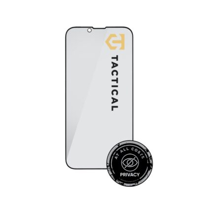 Juodas apsauginis ekrano stikliukas Apple iPhone su privatumo funkcija Tactical Glass Shield Privacy Stealth 5D