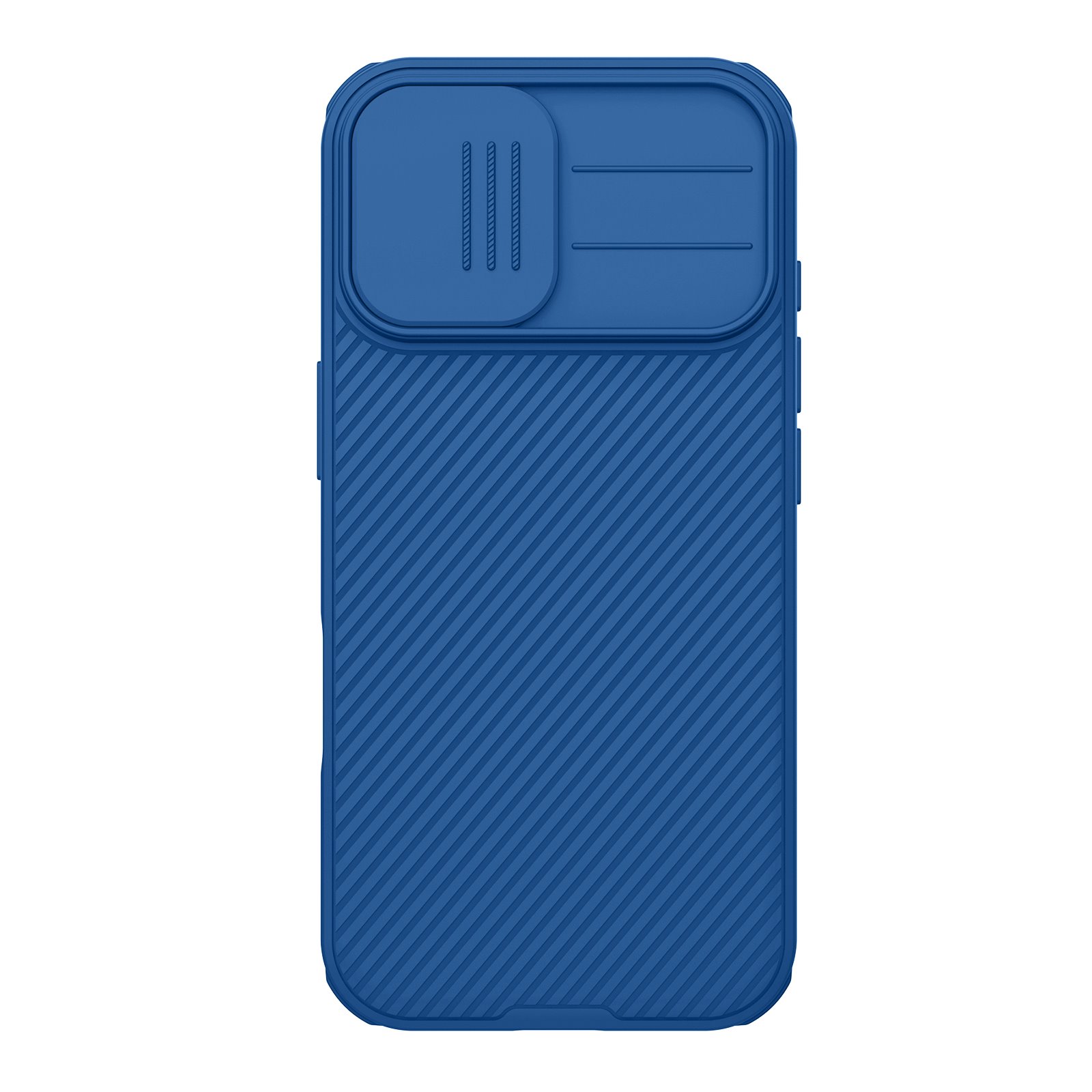 Mėlynas dėklas Apple iPhone 17 Nillkin Camshield Mėlynas dėklas Apple iPhone 17 Nillkin Camshield su užtraukiamu kamerų apsaugos dangteliu
