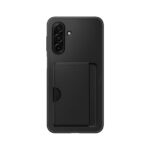 Juodas originalus dėklas Samsung Galaxy A17 5G EF-OA176TBE su kortelių lizdo dangteliu ir trimis kameros objektyvais