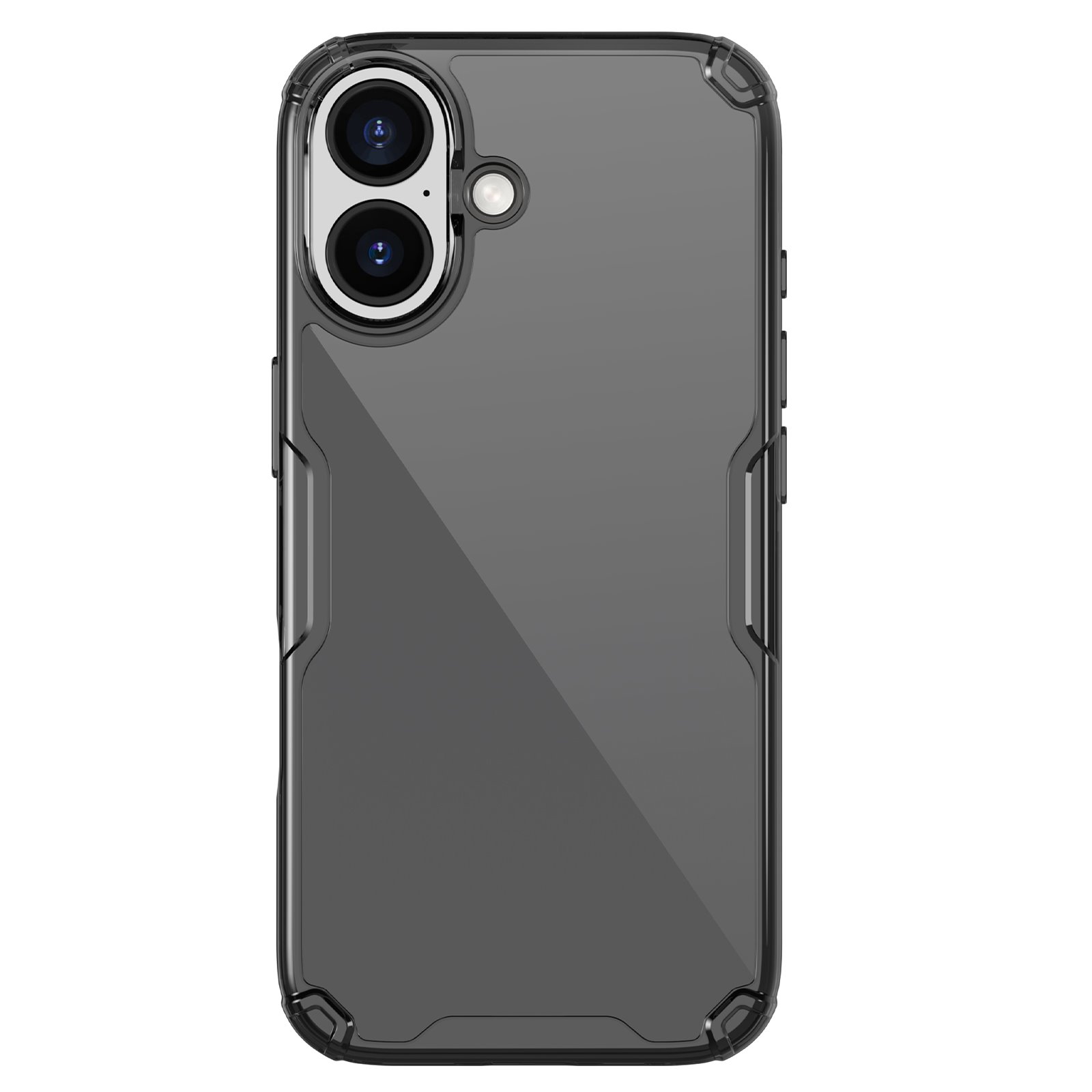 Skaidrus-juodas dėklas Nillkin Nature TPU PRO Skaidrus-juodas dėklas Nillkin Nature TPU PRO telefonui Apple iPhone 17 su matine tekstūra ir kampų apsauga