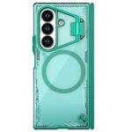 Žalias dėklas Samsung Galaxy Z Fold 7 Nillkin Iceblade Prop Magnetic su magnetiniu žiedu ir kameros apsauga