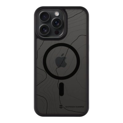 Asphalt dėklas Apple Iphone 15 Pro Max Tactical MagForce Hyperstealth Sika su juodos spalvos tekstūra