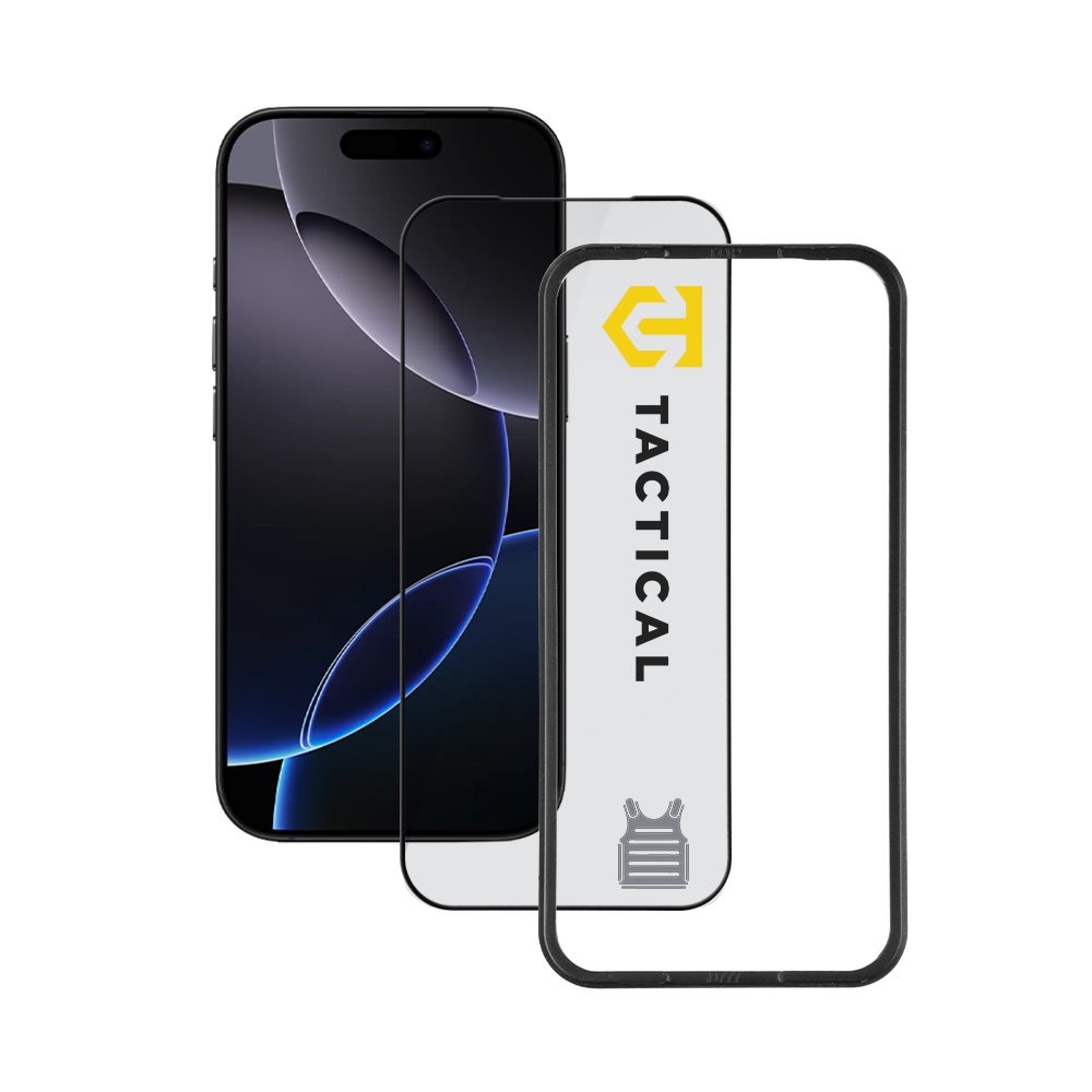 Apsauginis ekrano stikliukas Apple iPhone 17 Pro Tactical Glass Impact Armour Apsauginis ekrano stikliukas Apple iPhone 17 Pro Tactical Glass Impact Armour su apsauginiu rėmeliu