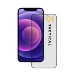 Juodas apsauginis ekrano stikliukas Apple iPhone 12 Mini Tactical Glass Shield Privacy Stealth 5D su logotipu