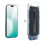 Apsauginis ekrano stikliukas su aplikatoriumi Apple iPhone 17 skaidrus ir plonas